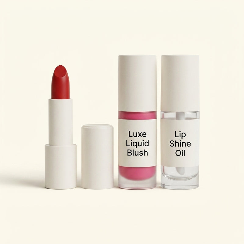 No7 Pro Artist Lip & Cheek Bundle Red set - British product