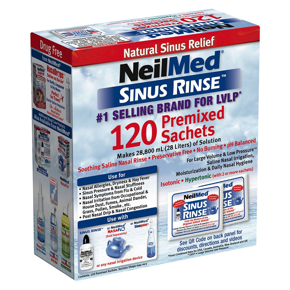 NeilMed Sinus Rinse - 120 Sachets First Aid Boots   