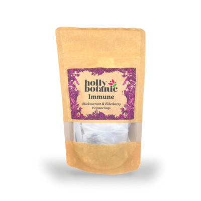 Holland & Barrett Holly Botanic Immune Tisane Blackcurrant & Elderberry Herbal Tea 15 Tea Bags- Buy online at McGrocer