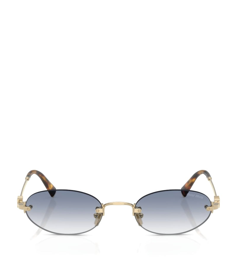 Miu Miu metal oval sunglasses - British product