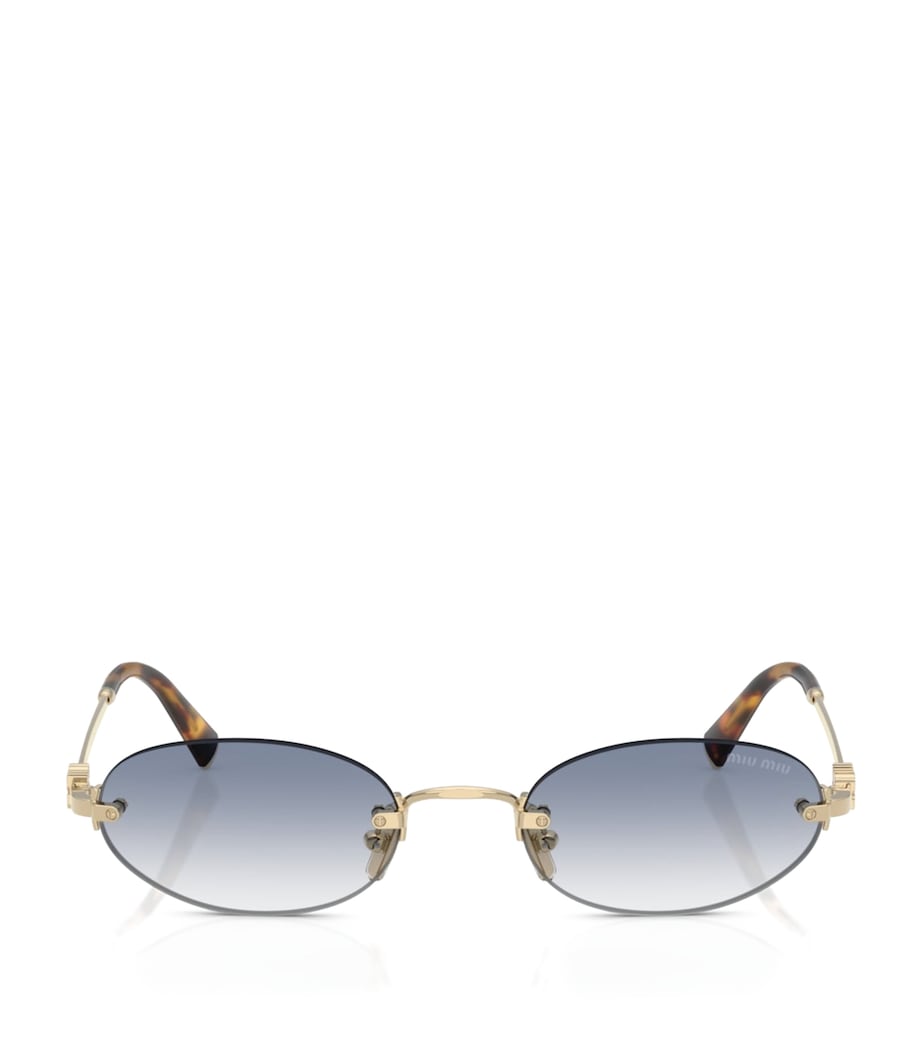 Miu Miu metal oval sunglasses - British product