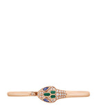 Bvlgari Serpenti rose gold pavé diamond bangle - British product