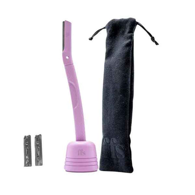 Superdrug FFS Beauty Dermaplaning Facial Kit + Stand Flamingo Pink Manual Razor Kit - Kjøp online hos McGrocer