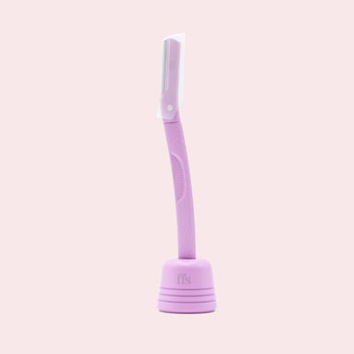 Superdrug FFS Beauty Dermaplaning Facial Kit + Stand Flamingo Pink Manual Razor Kit - Kjøp online hos McGrocer