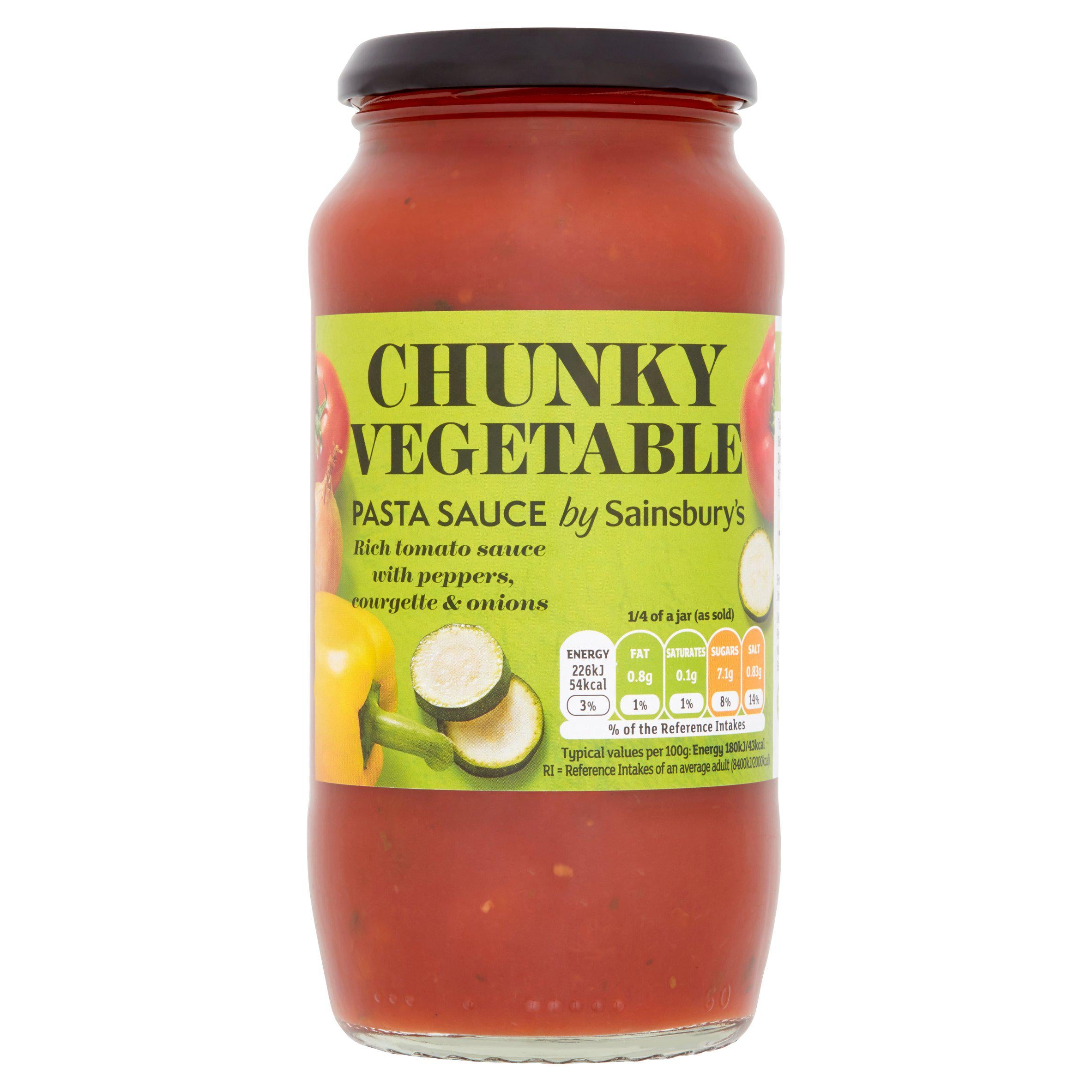 Sainsbury's Pasta Sauce, Chunky Vegetable 500g Italian Sainsburys   