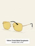 Burberry BE3171 Men's Square Sunglasses, Light Gold/Yellow