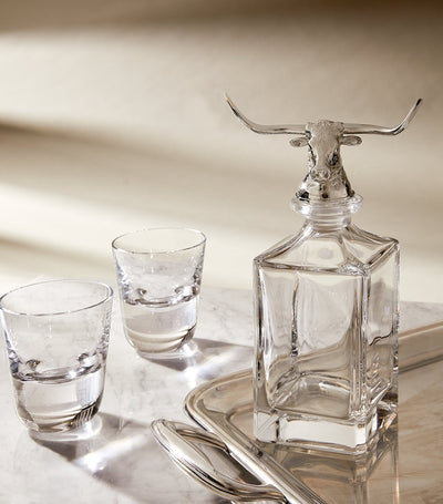 Harrods Deakin & Francis Crystal Longhorn Bull Decanter 650ml- Buy online at McGrocer