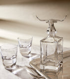 Deakin & Francis crystal longhorn bull decanter 650ml - British product