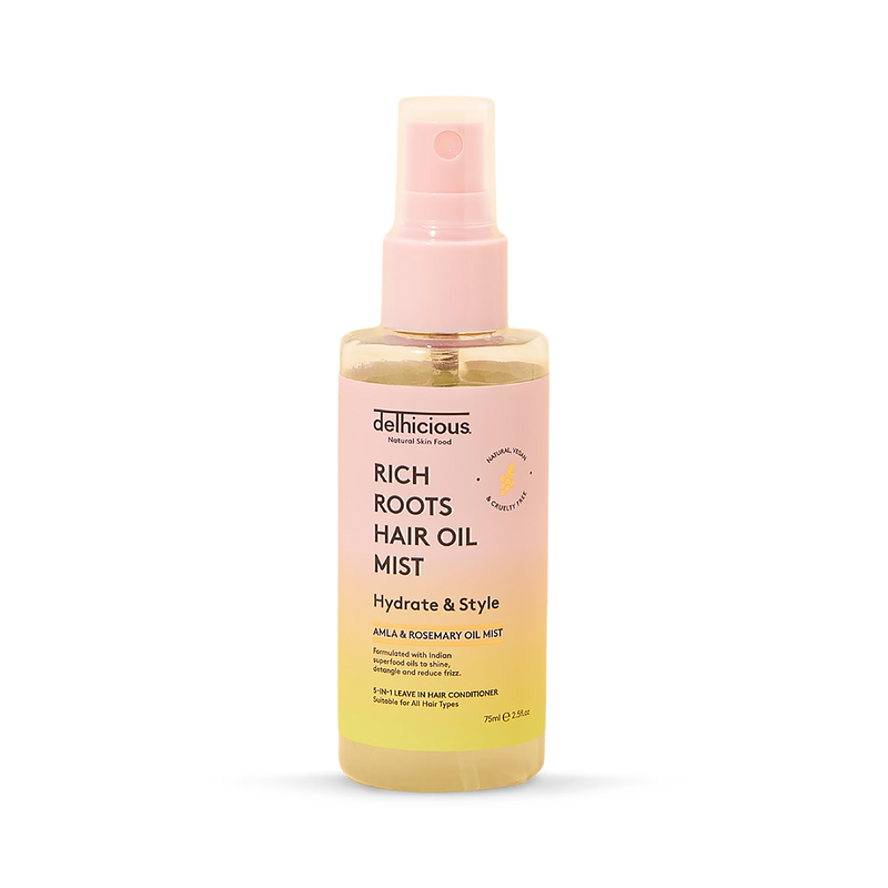 Delhicious 5-in-1 hair oil mist leave in conditioner 75ml - British product