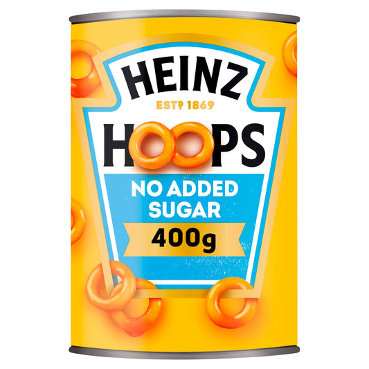 Heinz No Added Sugar Spaghetti Hoops 400g Baked beans & canned pasta Sainsburys   
