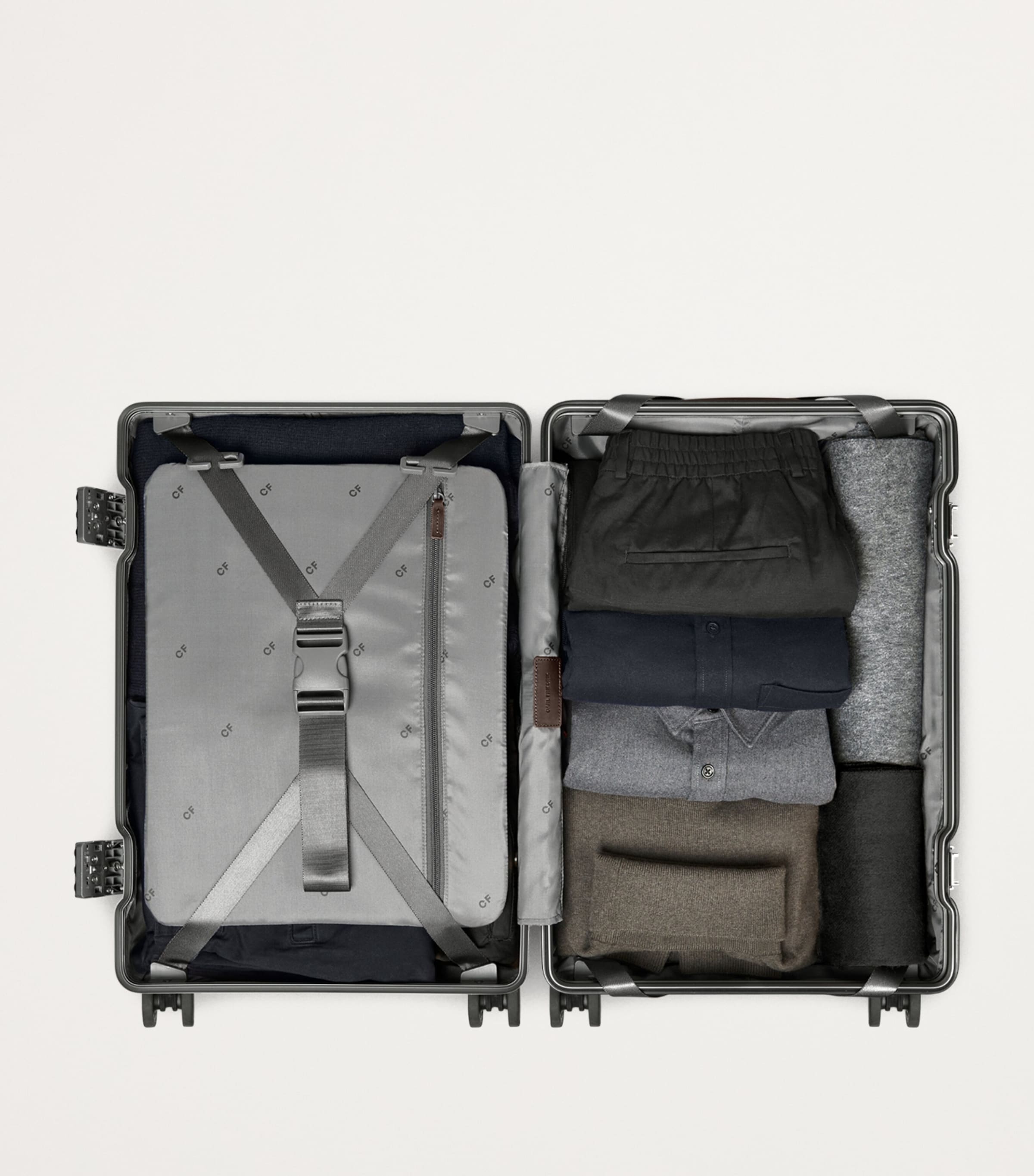 Carl Friedrik Carry-On X polycarbonate suitcase 55cm, UK version