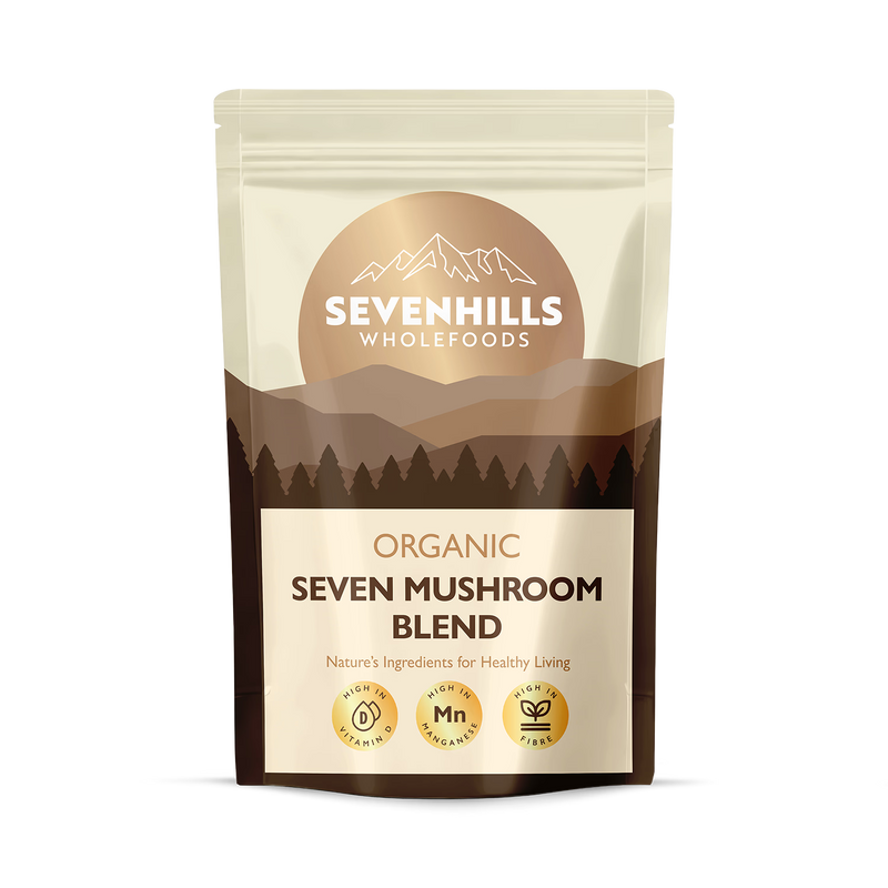 Seven Hills Whole Foods organic 7 mushroom blend powder (British brand)