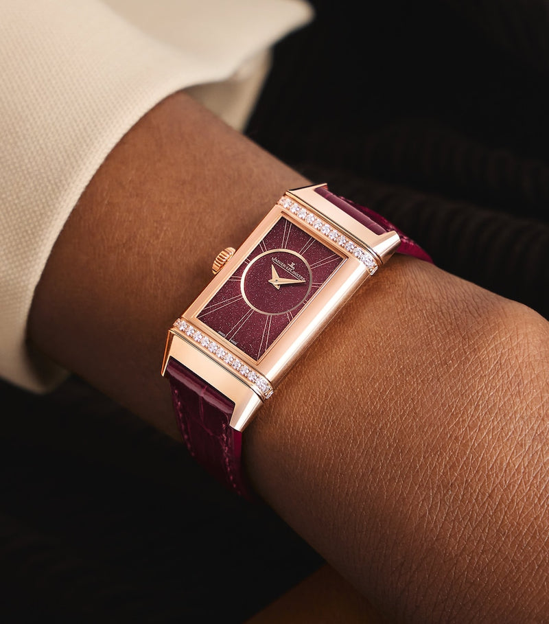 Jaeger-LeCoultre pink gold diamond Reverso One Duetto watch 20mm - British product