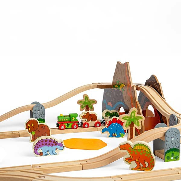 Bigjigs Rail Dinosaur Train Set GOODS Superdrug   