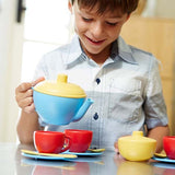 Green Toys Tea Set with Blue Teapot GOODS Superdrug   