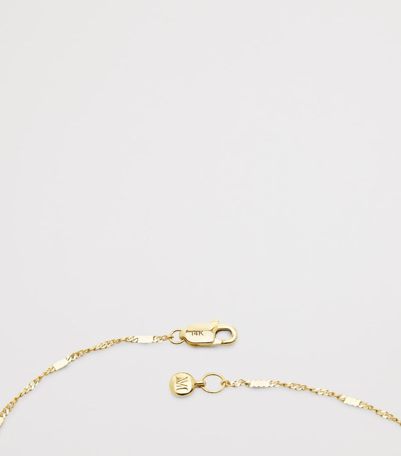 Monica Vinader yellow gold shimmer bracelet - British product