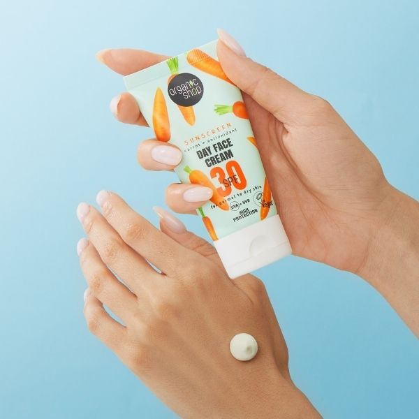 Organic Shop SPF30 normal skin face cream 50ml (British brand)