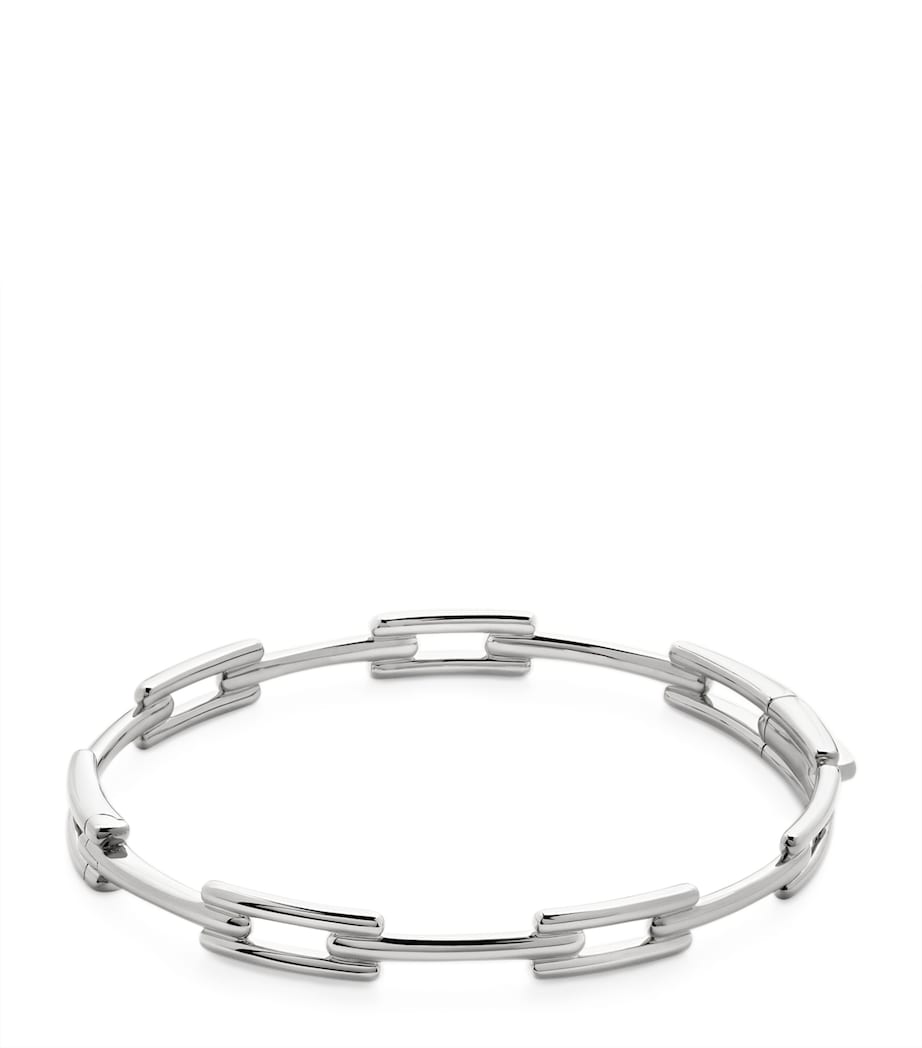 Monica Vinader Signature Link Slim Bangle (British brand)