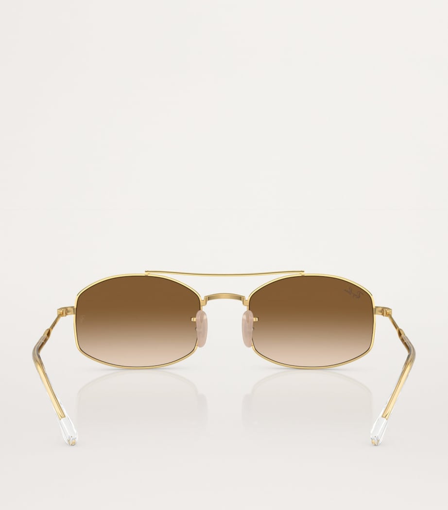 Ray-Ban metal RB3719 sunglasses with double bridge - British product