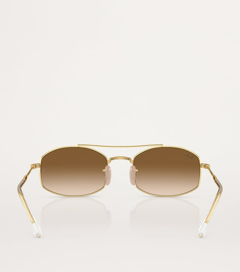 Ray-Ban metal RB3719 sunglasses with double bridge - British product