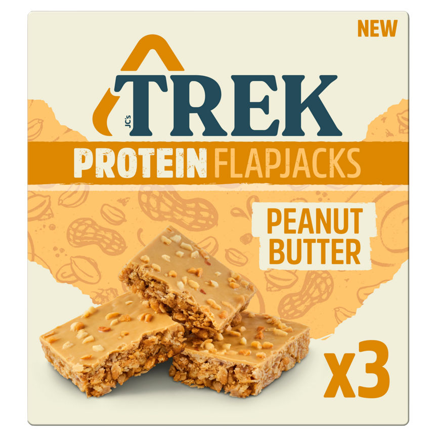 Trek Protein Flapjacks Peanut Butter 3x