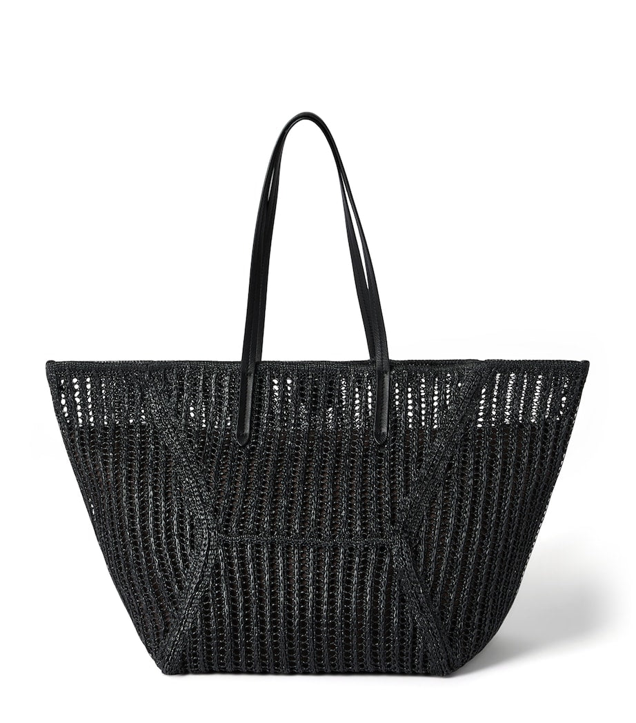 Brunello Cucinelli techno raffia knit BC Duo tote bag, UK version