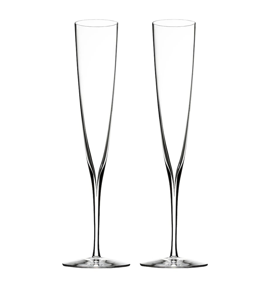 Waterford Elegance champagne trumpet flutes set of 2, imported from the UK