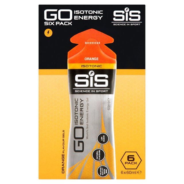 SiS GO Isotonic Orange Gel Sachets   6 x 60ml GOODS M&S   