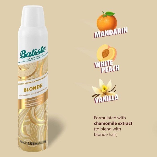 Batiste Dry Shampoo Brilliant Blonde 200ml GOODS Superdrug   