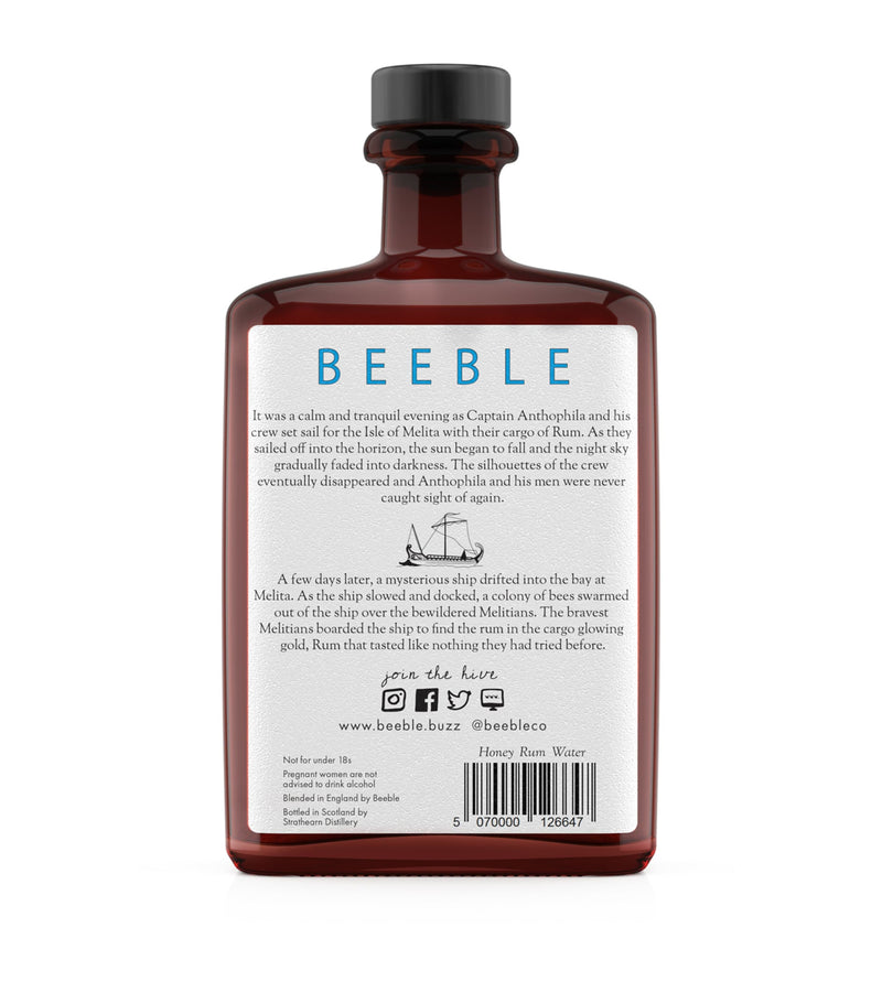 Beeble Swarm Honey Rum Liqueur 50cl - British product