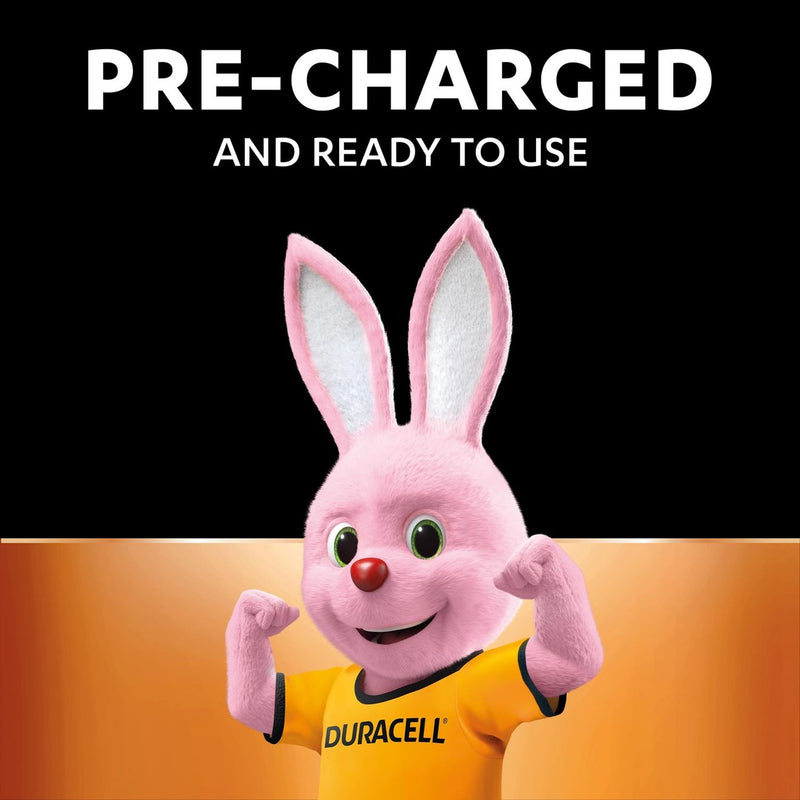 Duracell Plus rechargeable AAA batteries pack of 4, imported from the UK