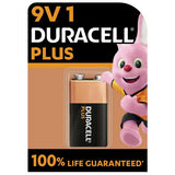 Duracell Plus 9V battery pack of 1, imported from the UK
