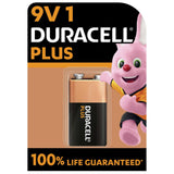 Duracell Plus 9V battery pack of 1, imported from the UK