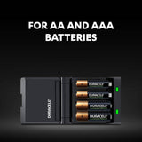 Duracell battery charger 45-minute with AA and AAA batteries, imported from the UK