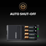 Duracell battery charger 45-minute with AA and AAA batteries, imported from the UK