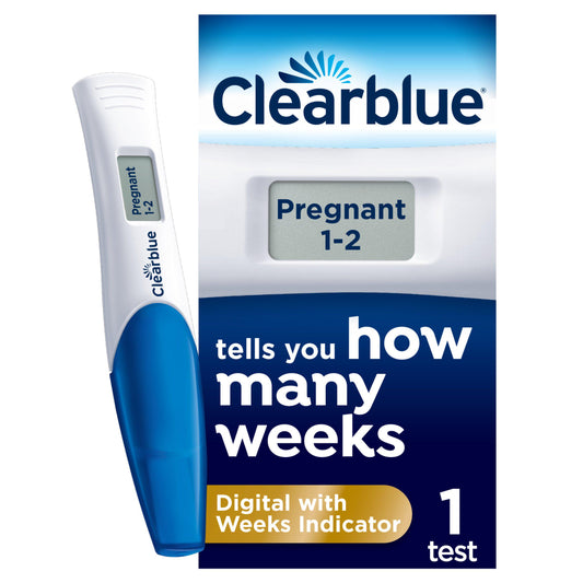 Clearblue Pregnancy Test with Weeks Indicator Tells You How Many Weeks 1 Digital Test PERSONAL CARE Sainsburys   