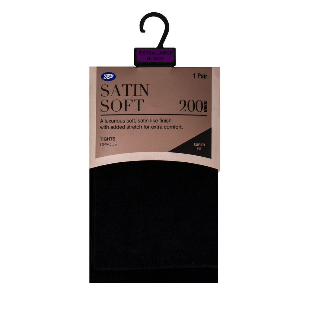 Boots Satin Soft 200 Denier Satin Tights XL