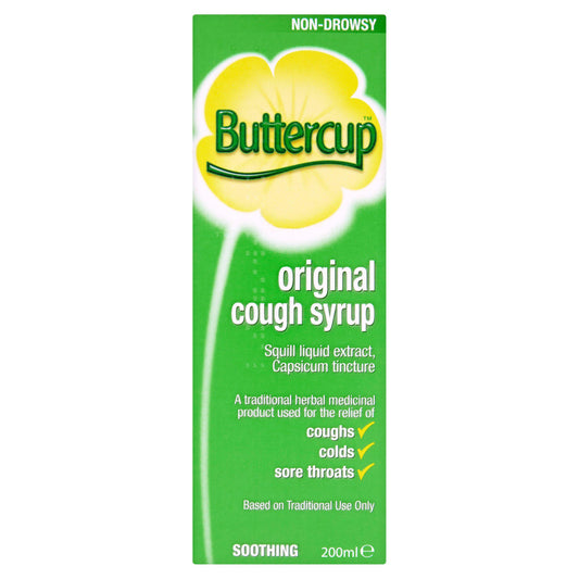 Buttercup Cough Syrup, Original 200ml cough cold & flu Sainsburys   