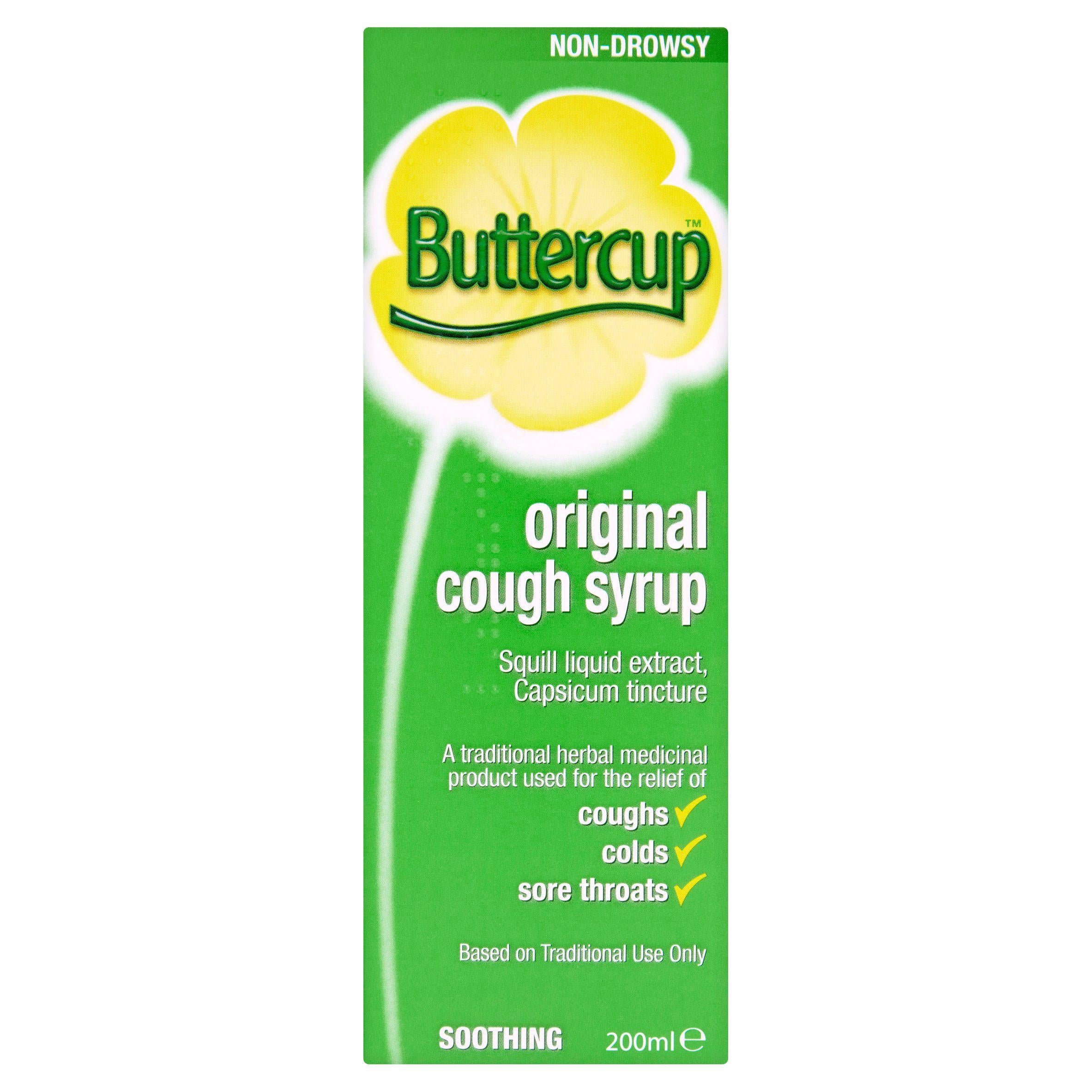 Buttercup Cough Syrup, Original 200ml cough cold & flu Sainsburys   