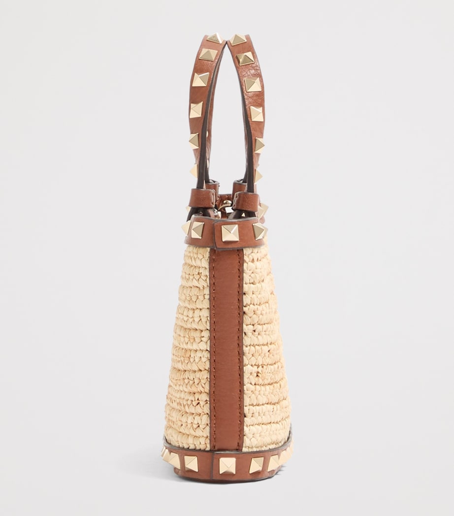 Valentino Garavani Mini Straw Rockstud handbag, imported from the UK