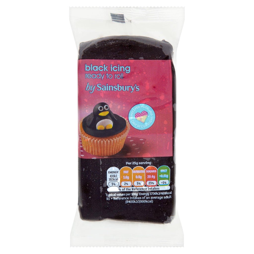 Sainsbury's Ready to Roll Black Icing 250g