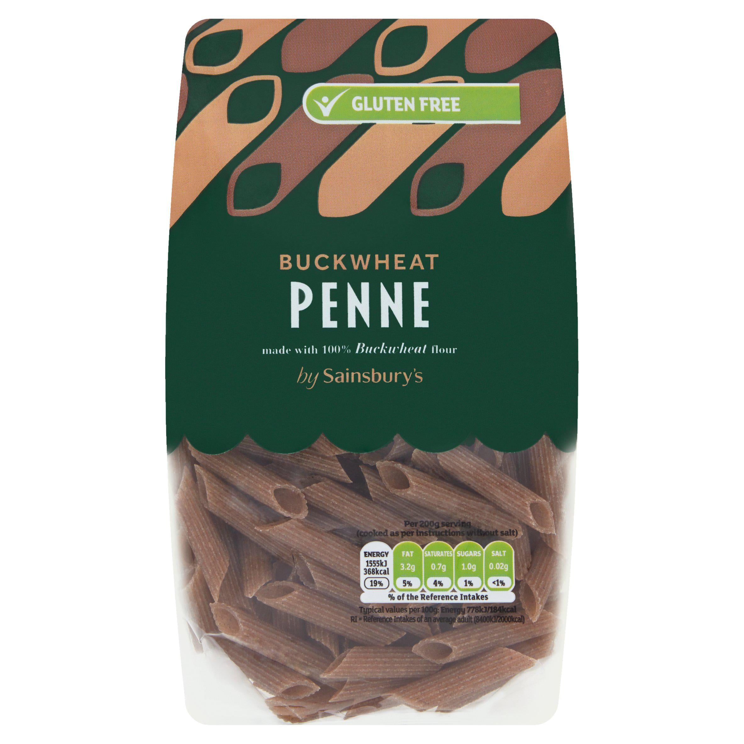 Sainsbury's Buckwheat Penne Pasta 250g Pasta Sainsburys   