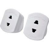 Masterplug shaver toothbrush adapter twin pack (British brand)