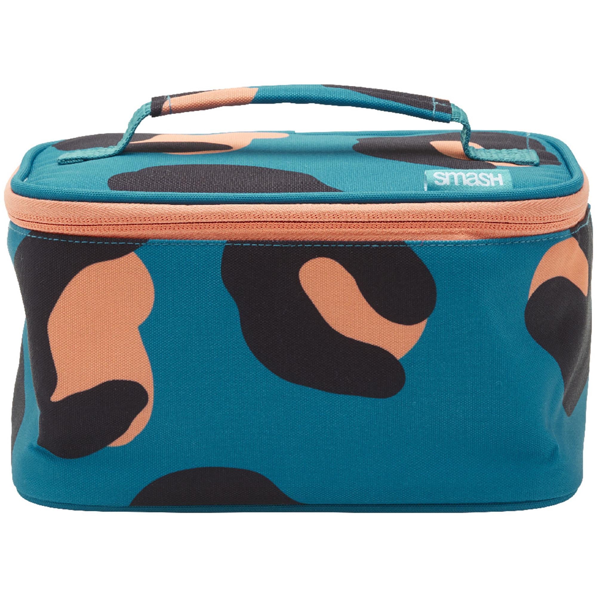 Smash Leopard Print Lunch Bag Teal & Orange GOODS Sainsburys   