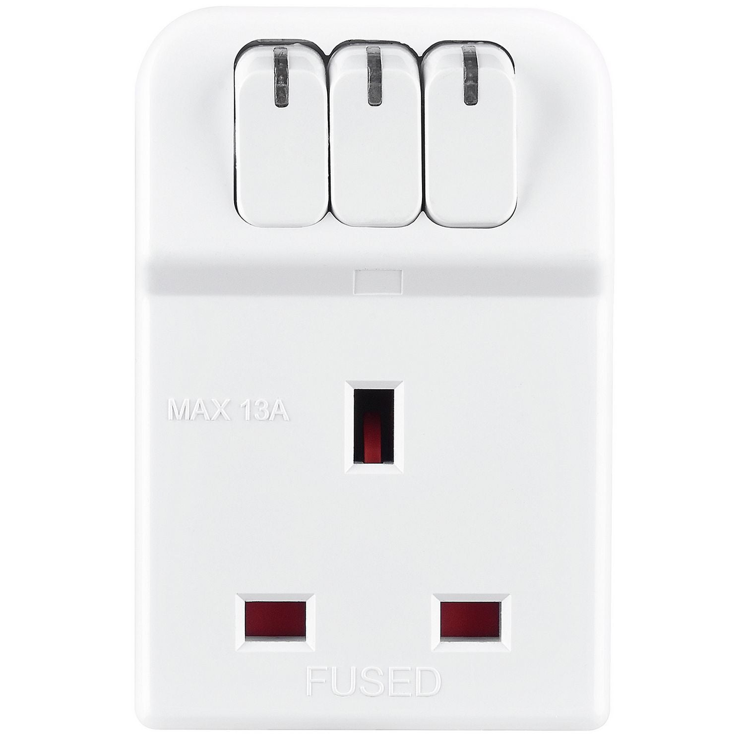 Masterplug 3-way switched adapter, UK version