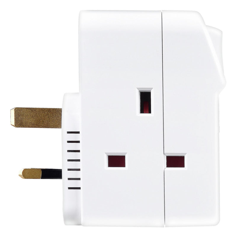 Masterplug 3-way switched adapter, UK version
