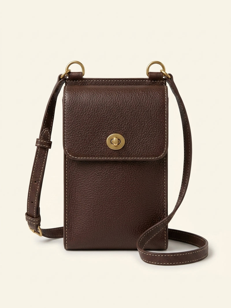 Mulberry Mini Antony leather pouch in grained finish (British brand)