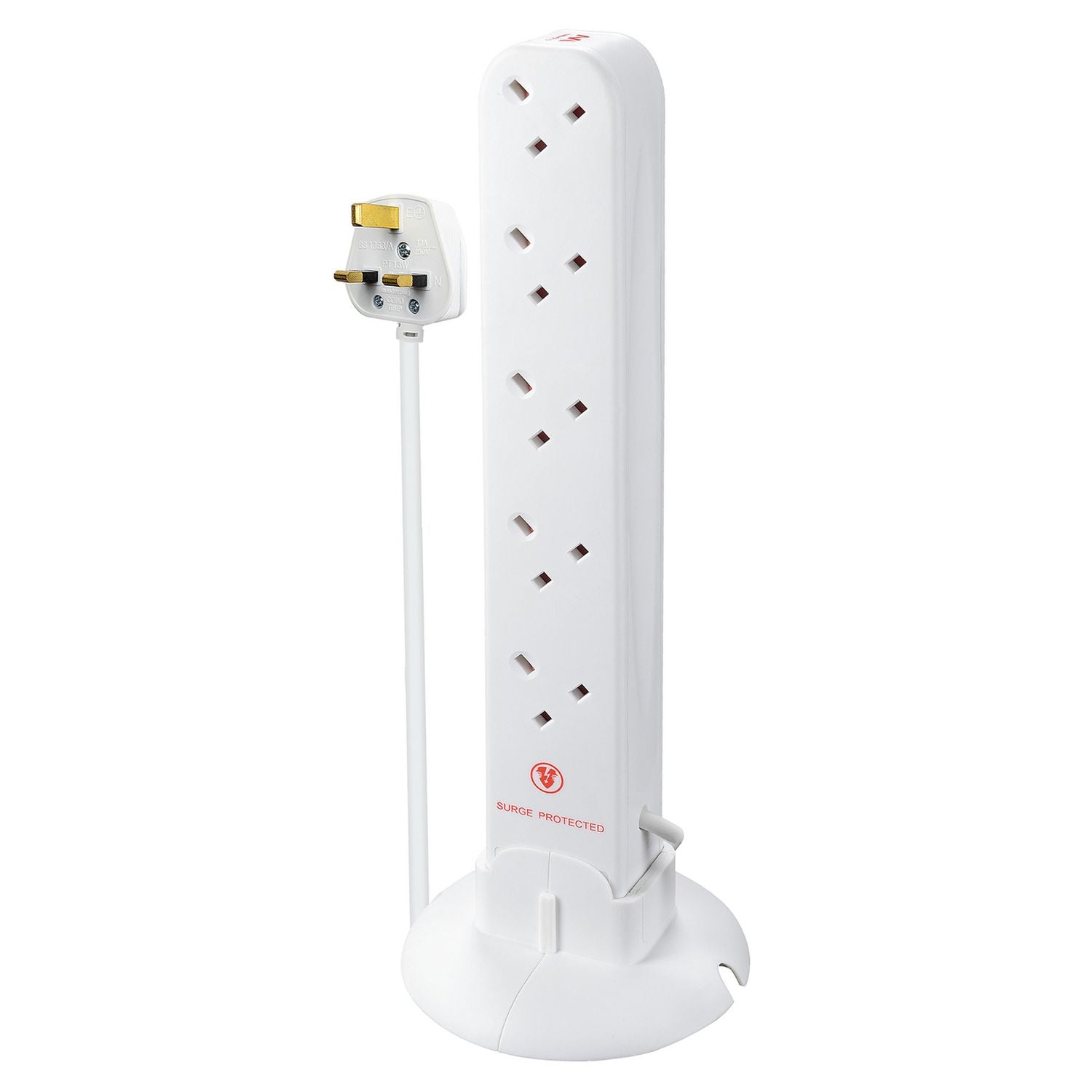 Masterplug 10 socket 4m surge protected extension lead (British brand)