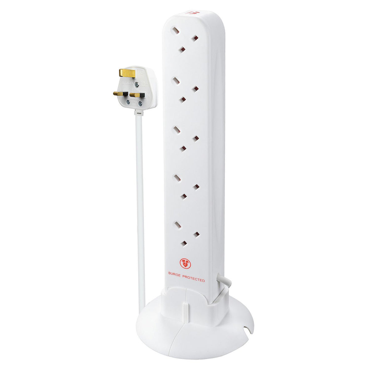 Masterplug 10 socket 4m surge protected extension lead (British brand)