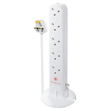 Masterplug 10 socket 4m surge protected extension lead (British brand)